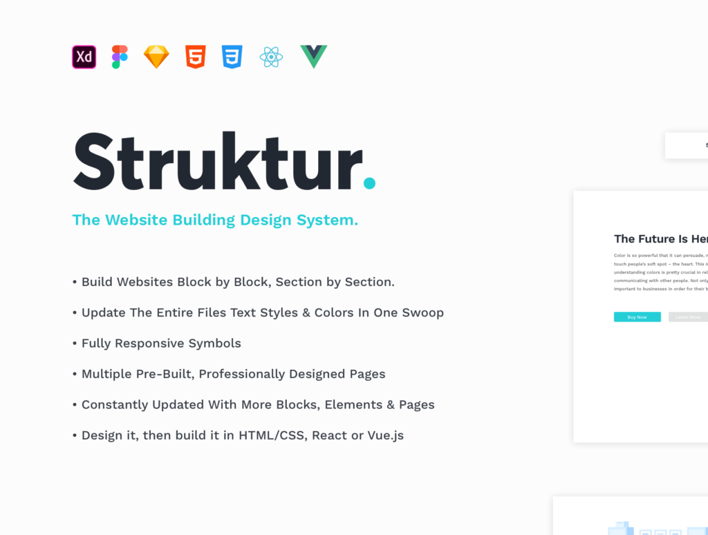 初创企业产品网站模版素材下载Struktur Website Builder插图1