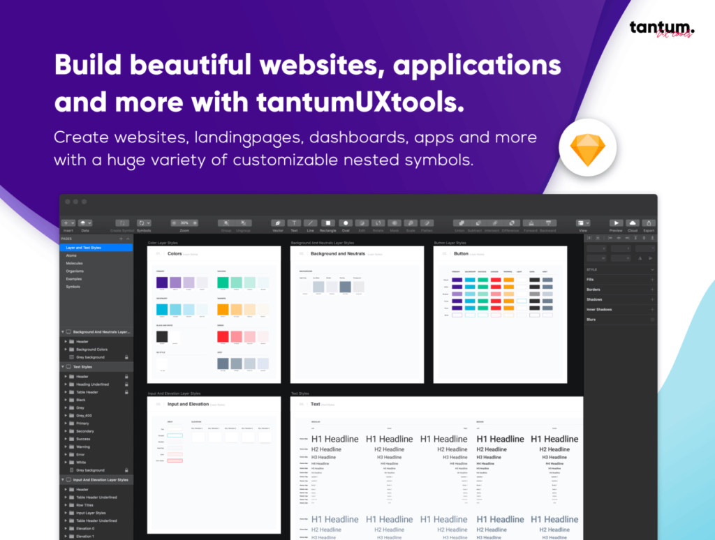 后台管理系统/仪表盘网站素材下载Tantum UX Tools插图1