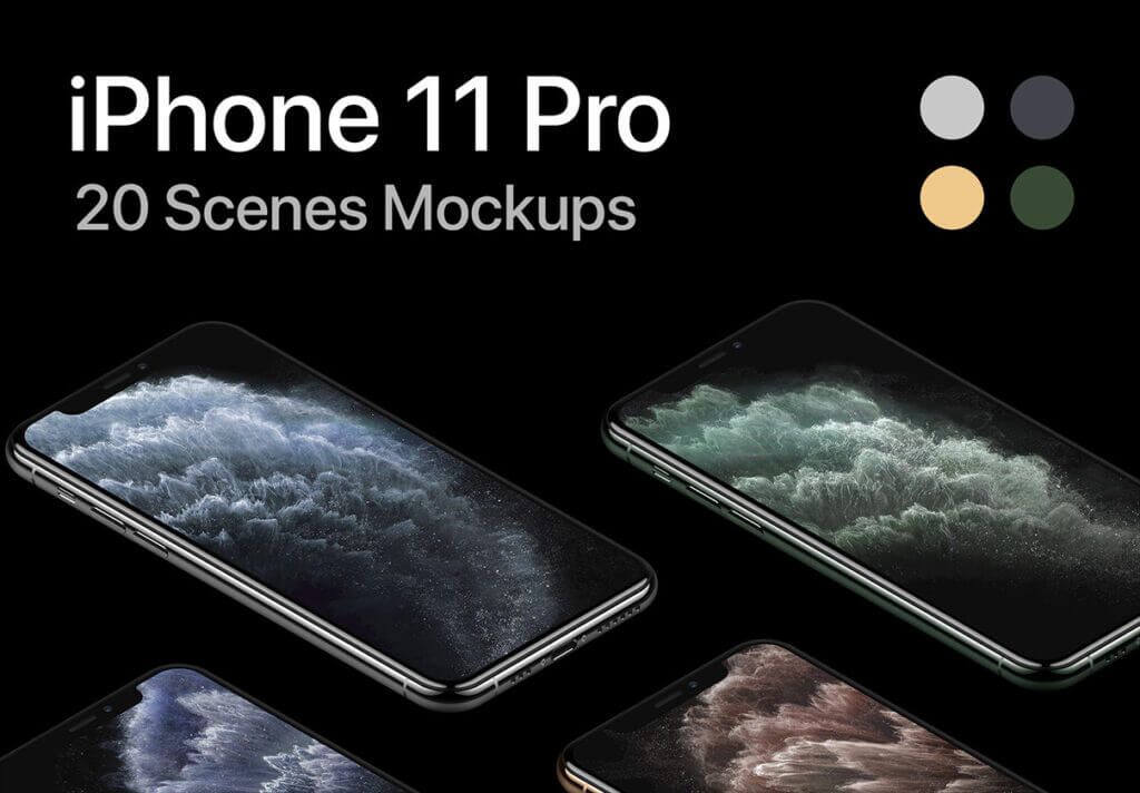 iPhone 11设备样机多角度设备展示素材下载iPhone 11 Pro 20 Mockups