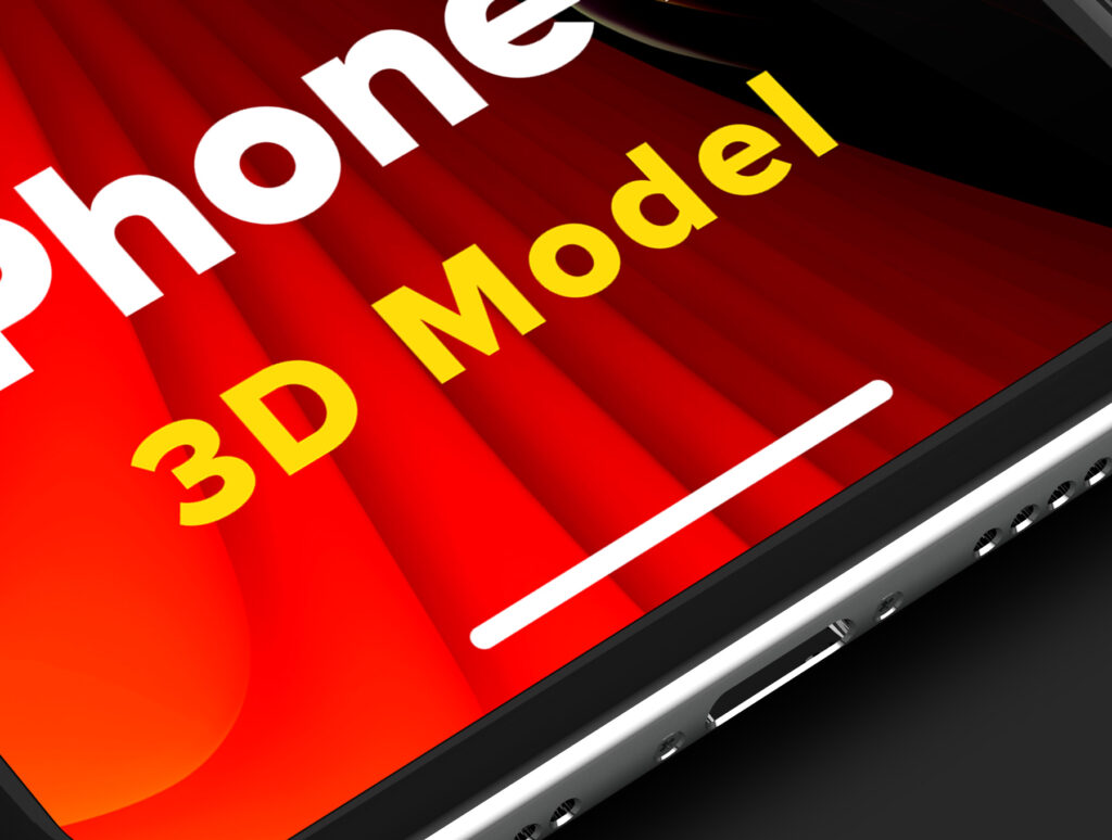 iPhone x多种透视角度模型样机下载iPhone X 3D Model插图6