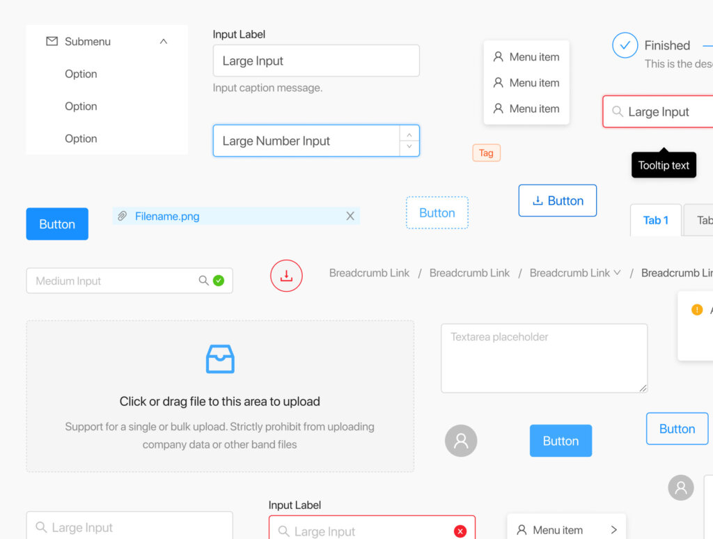 Ant  Design金服中台系统设计套件模板素材Ant Design System for Figma插图3