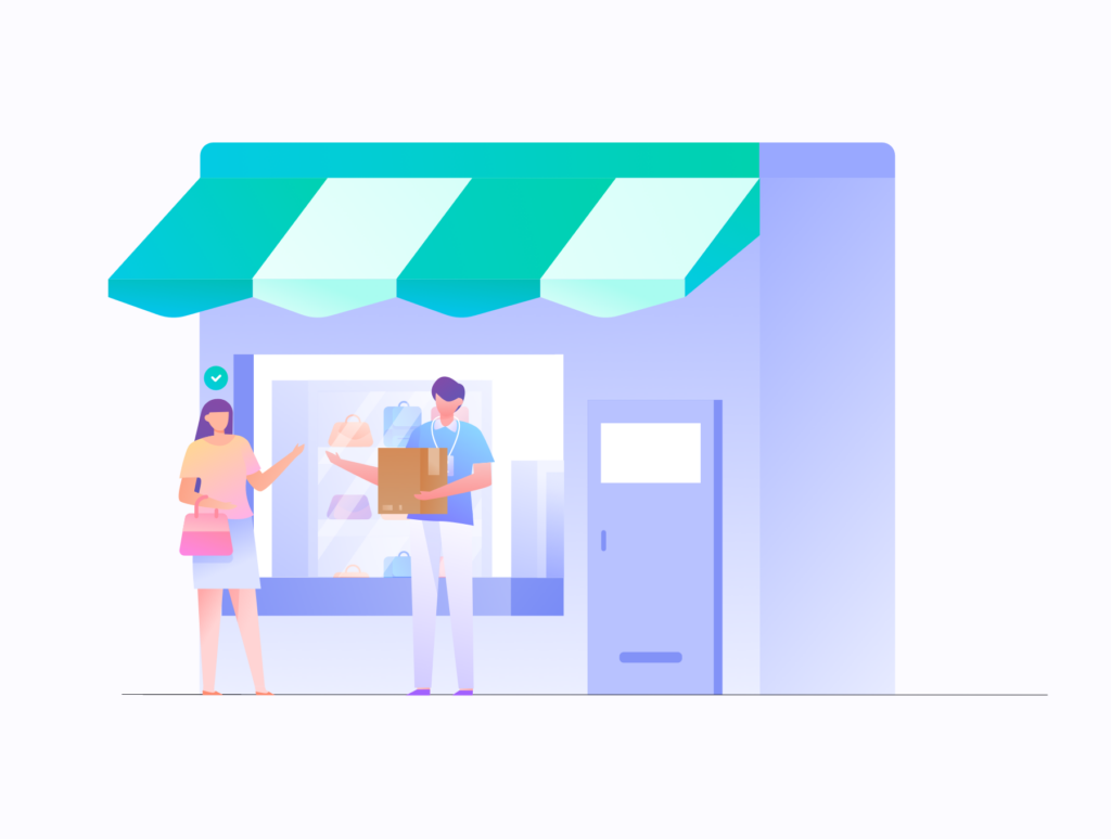电商购物/办公场景主题概念矢量插画素材E-commerce Business Illustration KIT插图6