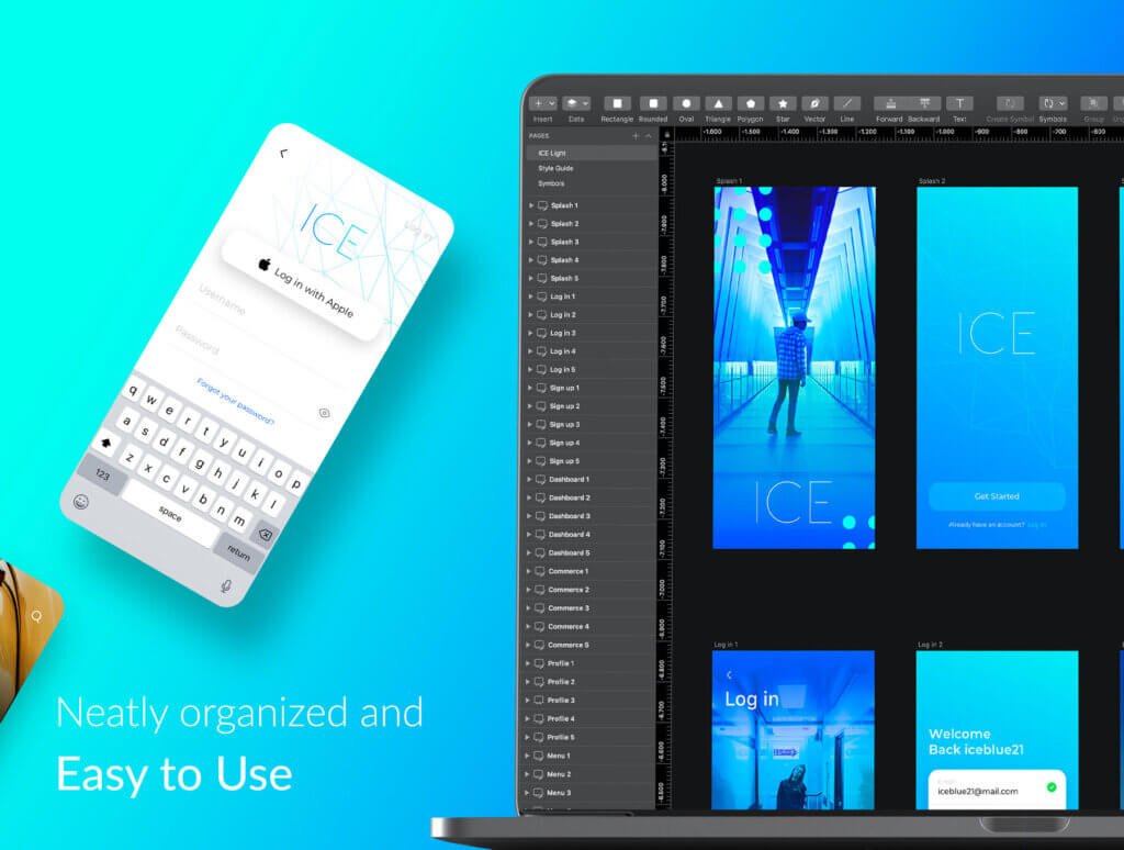 图片社交类UI界面素材模板素材下载ICE Multipurpose iOS UI Kit插图4