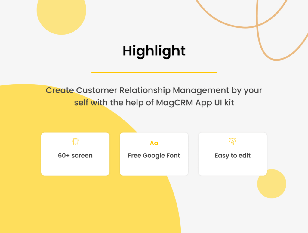 在线商城UI界面设计套件素材模板MagCRM – Customer Relationship Management Mobile App UI Kit插图5
