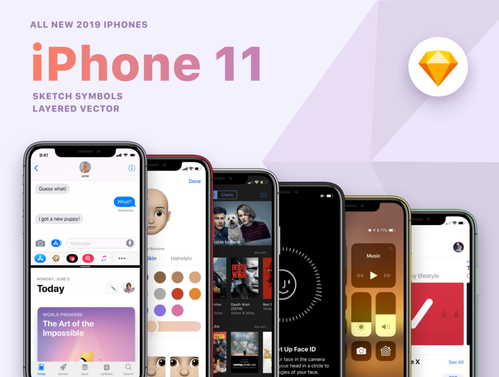 iPhone 11苹果手机多角度样机模板New 2019 iPhone 11插图4
