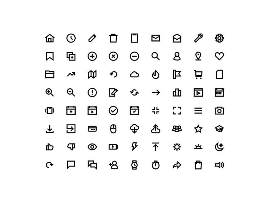 通用型系统工具线性图标素材Origin Icons – Outline Essentials插图3