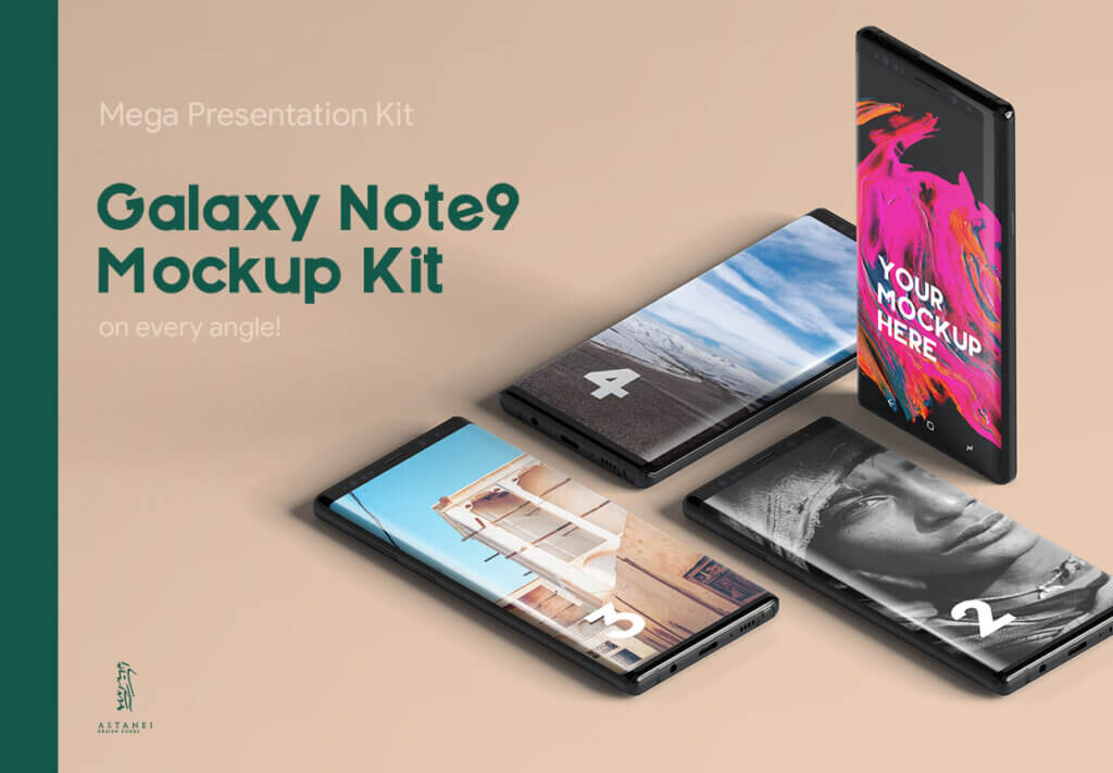 高质量三星手机样机模型素材下载Samsung Galaxy Note9 Mega Pack