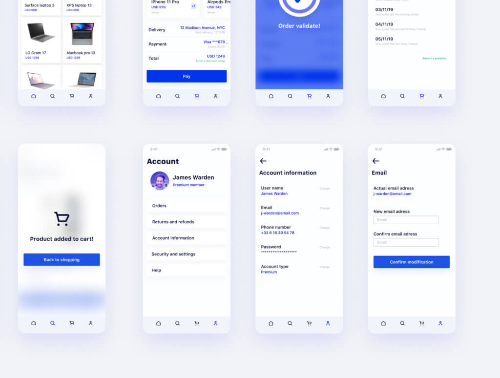 智能家居系统UI界面设计套件素材UI Kit Tech marketplace插图6