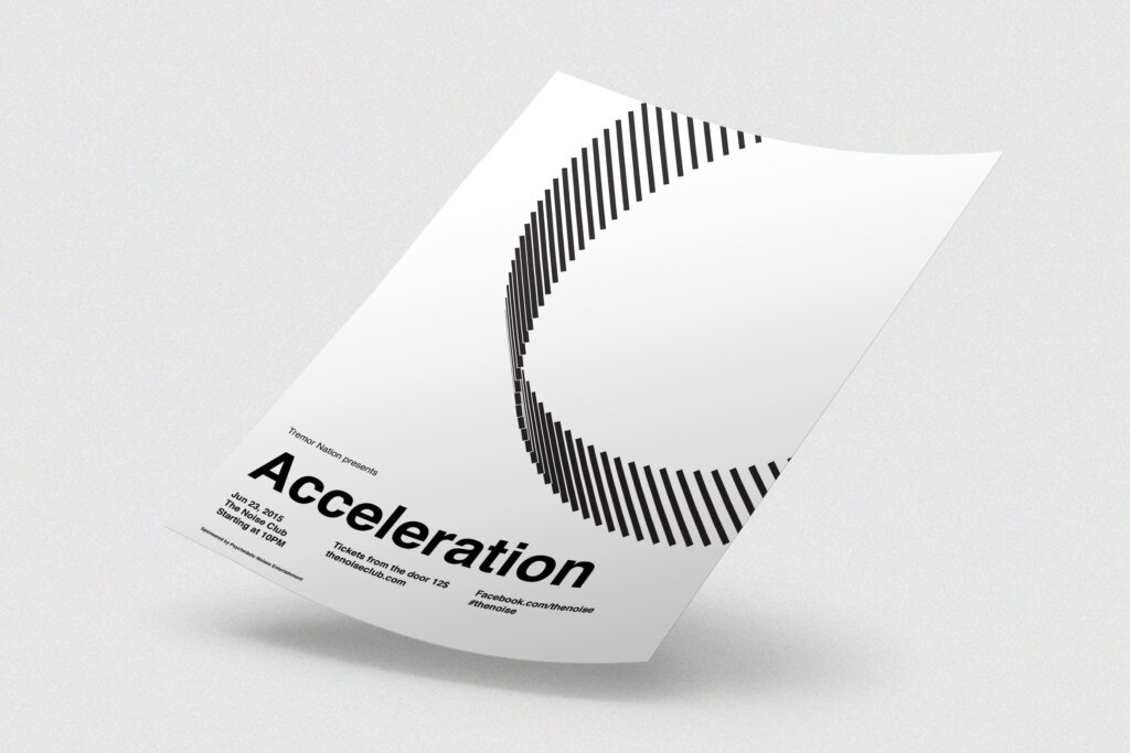 用户体验大会极致简约设计风格海报传单模板素材下载Acceleration