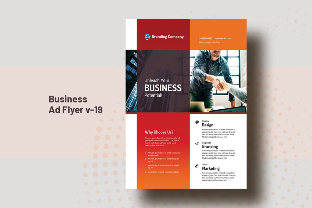 商务活动海报传单模板素材下载Business AD And Corporate Flyer V 19