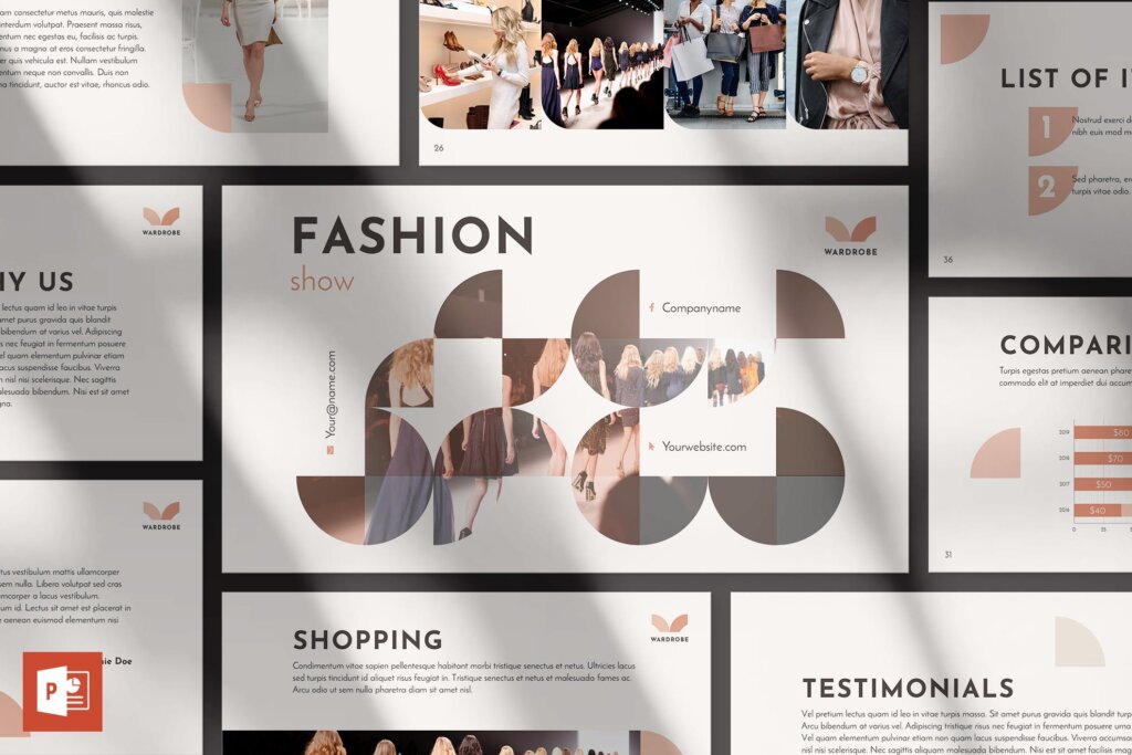 Fashion Designer Powerpoint Templates Bxeprod