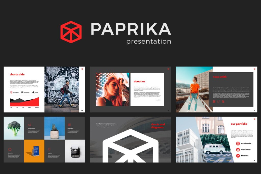 市场销售企划案模板幻灯片PPT素材Paprika PowerPoint Presentation