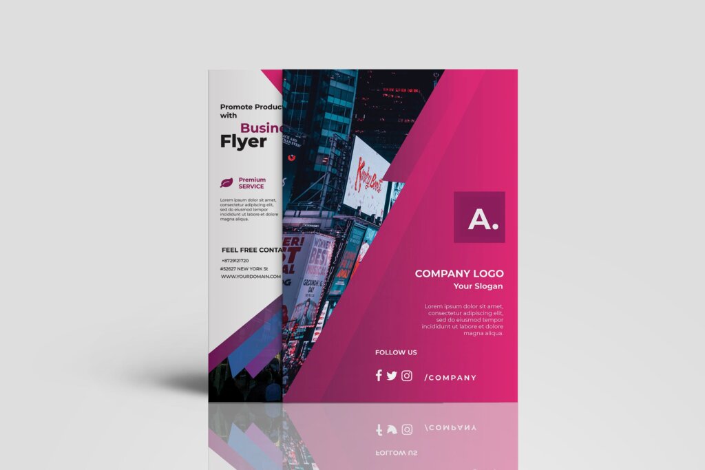 音乐活动海报传单模板素材下载Business Flyer Template Vol4插图1