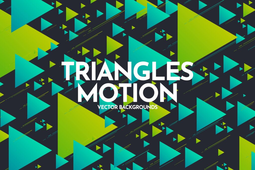 随机金字塔背景装饰图案纹理素材Triangles Motion Backgrounds