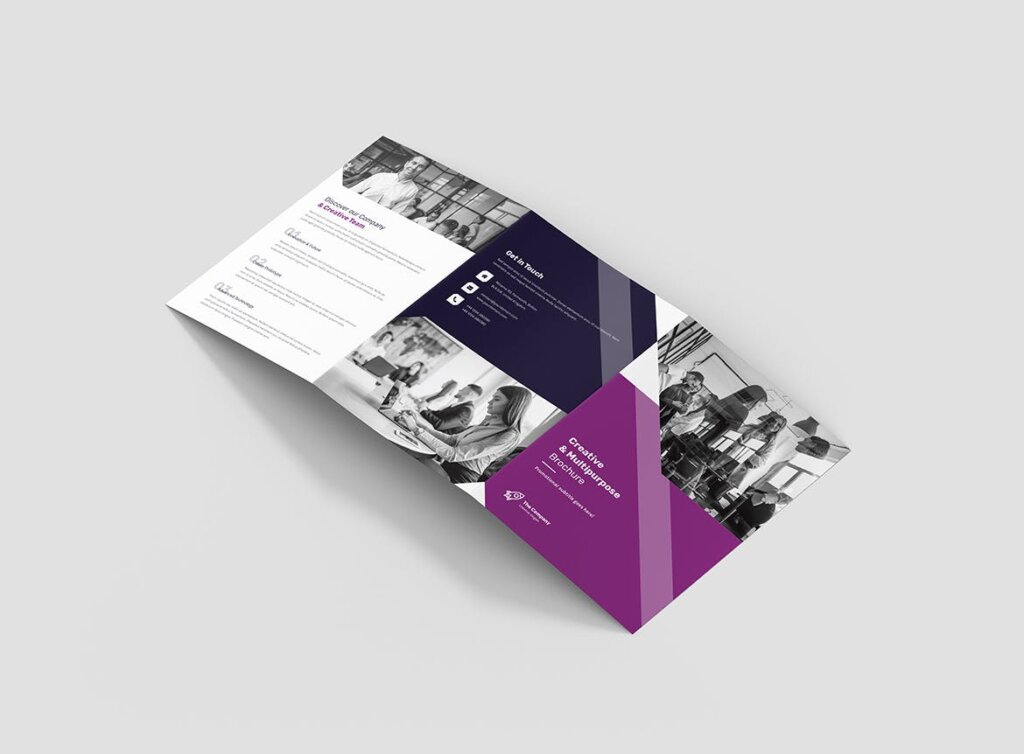 创意企业介绍三折页模板素材下载Brochure Creative Multipurpose Tri Fold A5插图9
