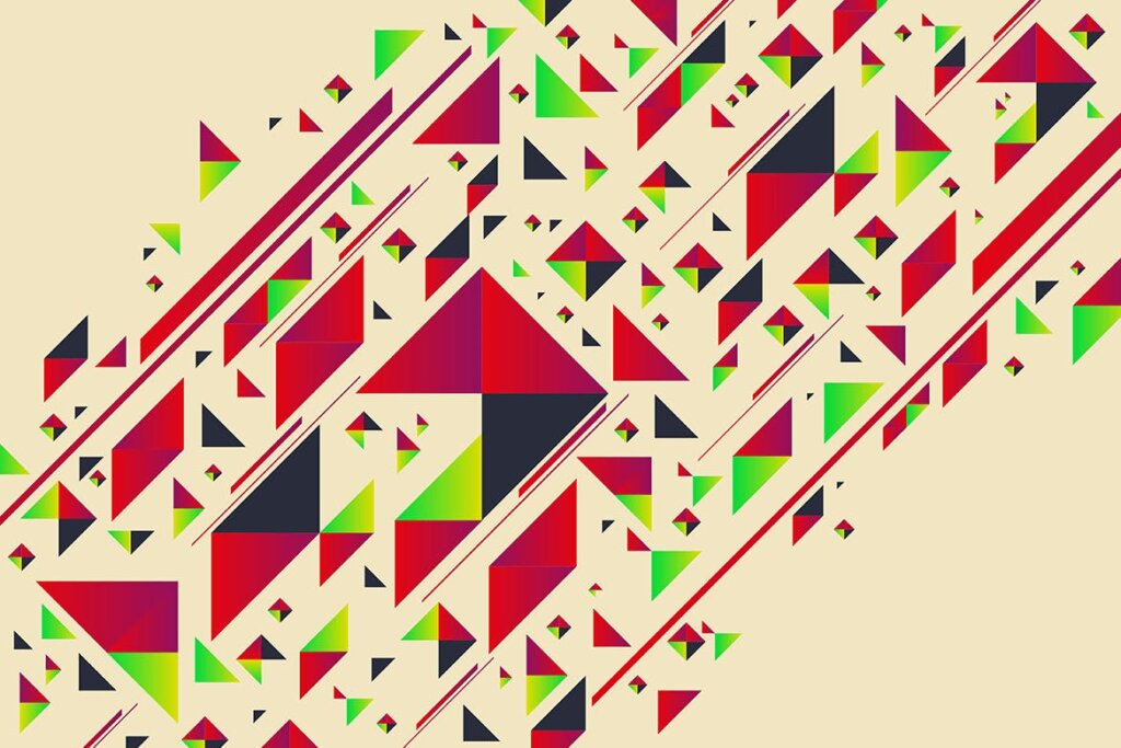 几何色块装饰图案纹理素材/书籍封面色块装饰图案纹理素材Abstract Triangle Shapes Backgrounds插图10