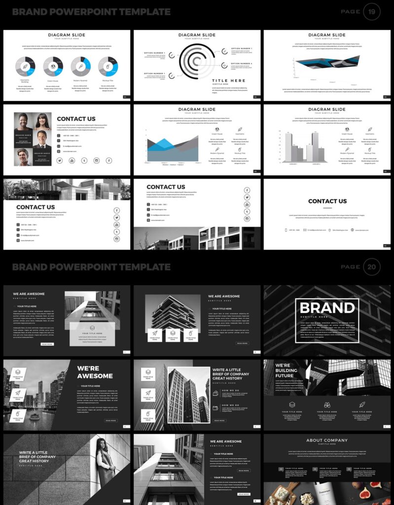 美食品牌幻灯片PPT模板素材下载Brand PowerPoint Presentation Template插图10