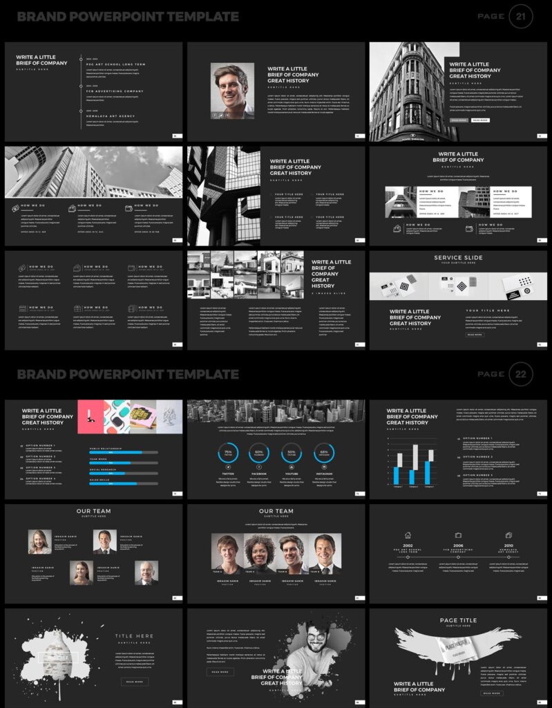 美食品牌幻灯片PPT模板素材下载Brand PowerPoint Presentation Template插图11
