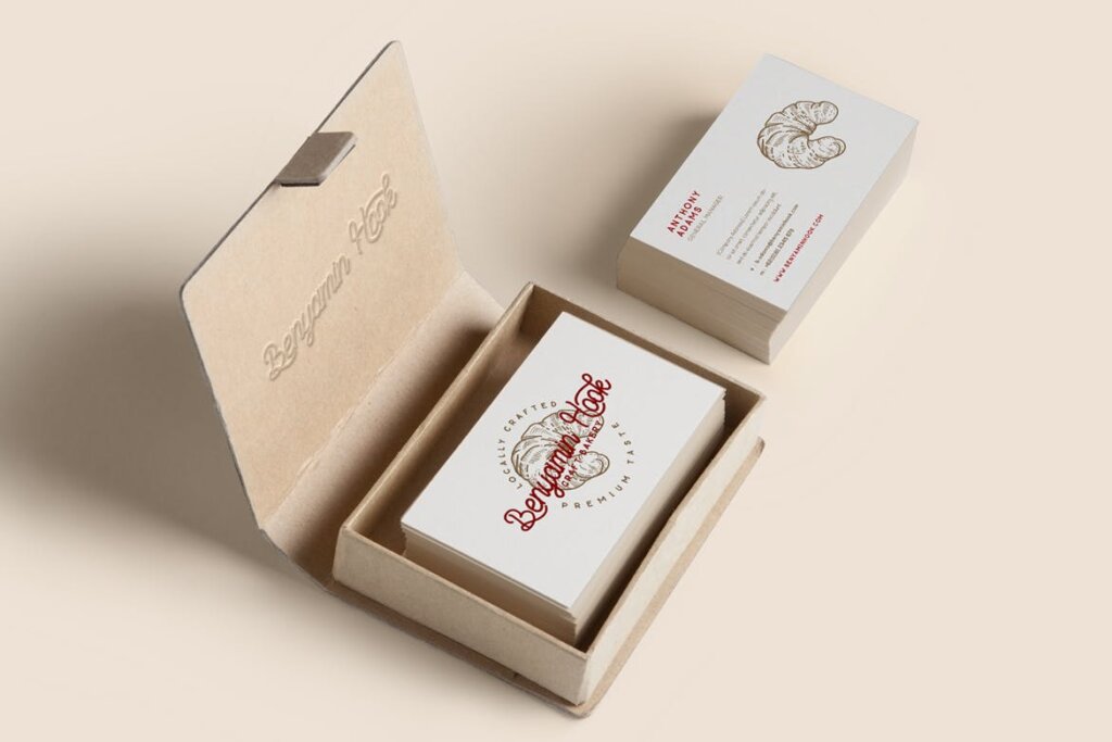 精致美食品牌印刷品模版素材下载Bakery Minimal Business Card插图1