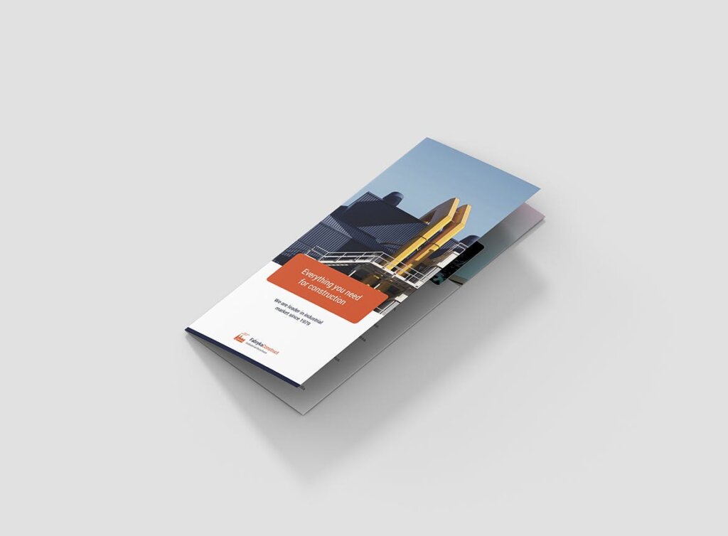 工业化生产流程介绍产品折页模版素材下载Brochure Factory Tri Fold插图1