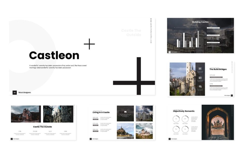 世界经典旅游经典经典介绍幻灯片PPT模版Castleon Powerpoint Template插图1