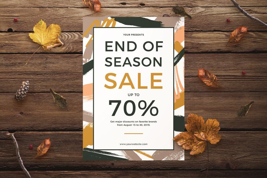 大型季末促销传单海报模板End of Season Sale Flyer插图1