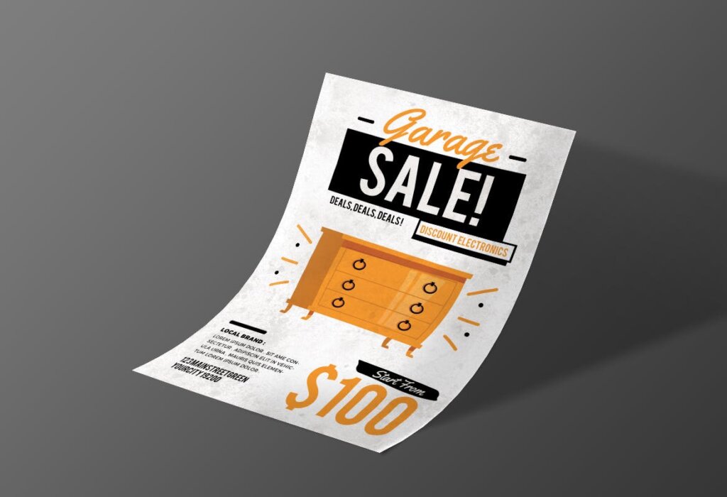 简约文艺夏季促销海报传单模板素材下载Summer Sale Flyer 47P2MES插图1