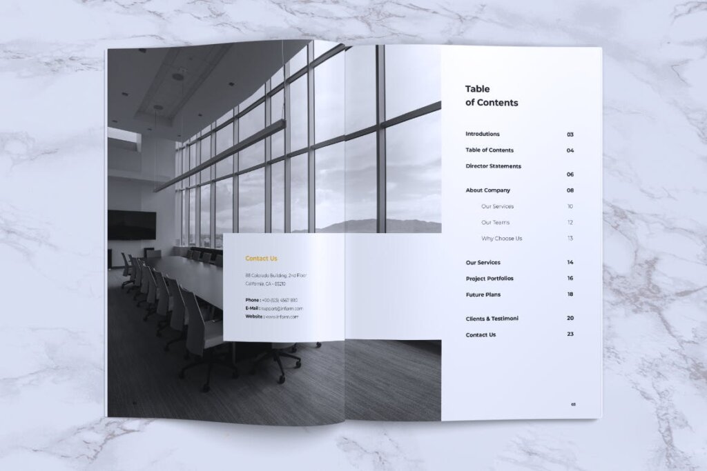 企业产品手册画册模板素材下载INFORM Company Profile Brochure插图1