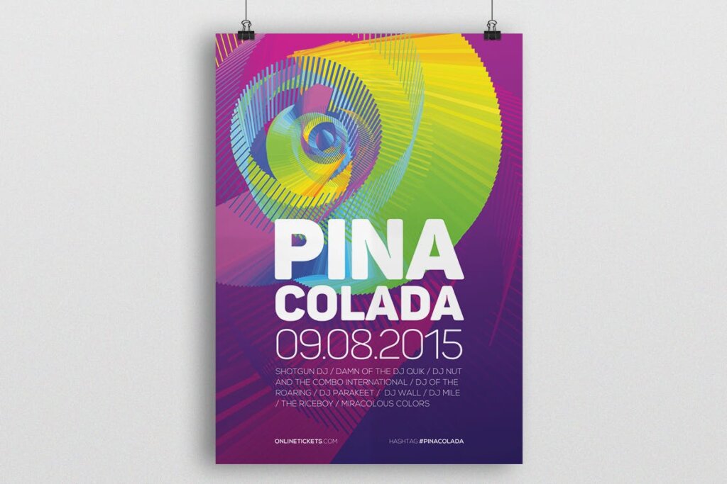 科技探讨研发大会发布会海报传单模板素材下载Pina Colada Flyer Poster插图1