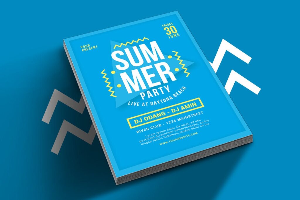 夏季年轻人聚会活动传单海报模版素材下载6922YD插图1