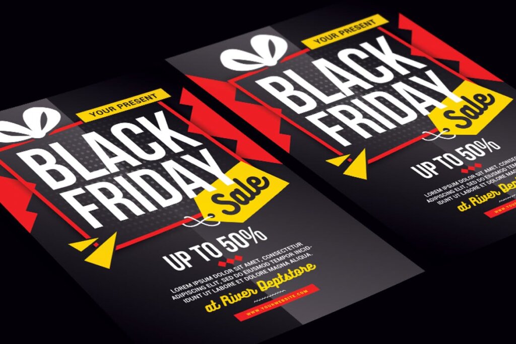 黑色星期五促销活动派对海报传单模版素材下载4W9CQLA插图2