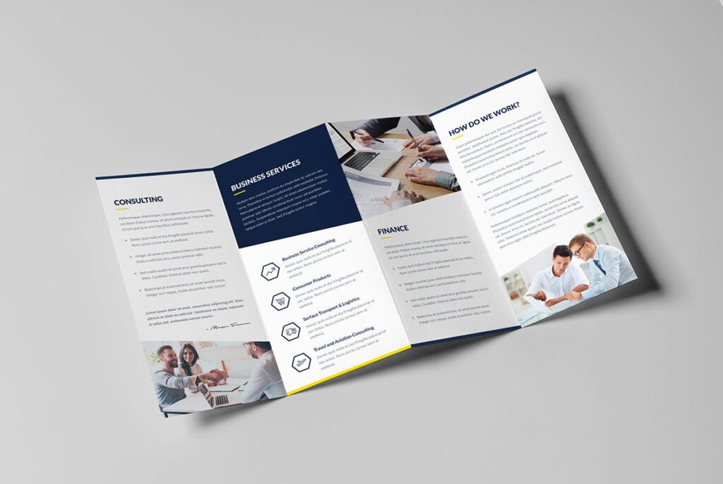 吉荣产品宣传手册模板素材下载Brochure Finance and Business 4 Fold插图2