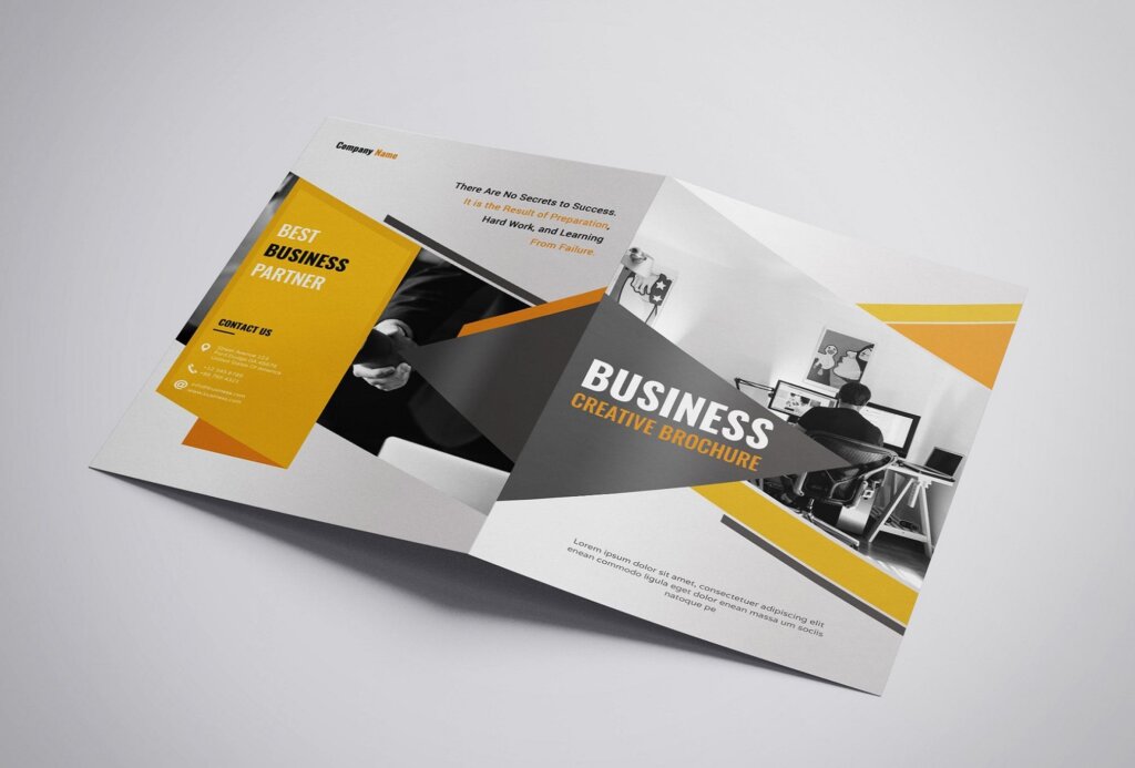 商业企业产品介绍创意折页小册子模板素材下载Business Creative Bifold Brochure插图2