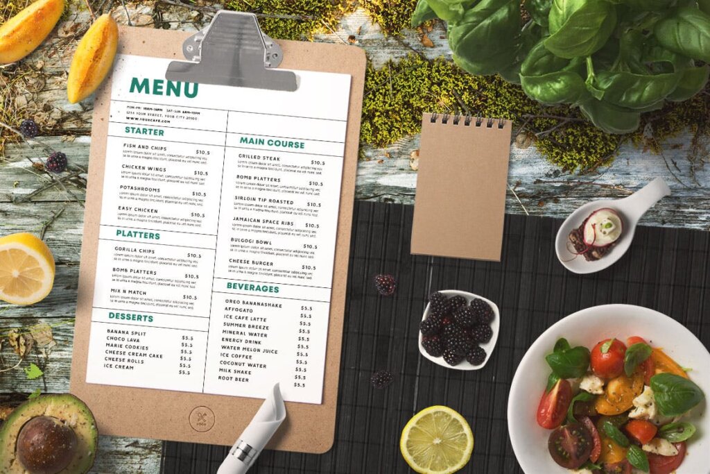 经典的美食餐饮料理食物菜单模板素材下载Classic Food Menu Y3HSF4Z插图2