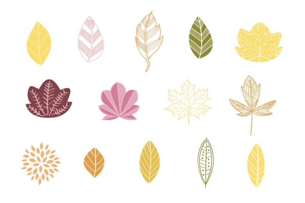 复古秋天落叶装饰图案风格纹理图案素材Classic Leaf JTZTZD插图2