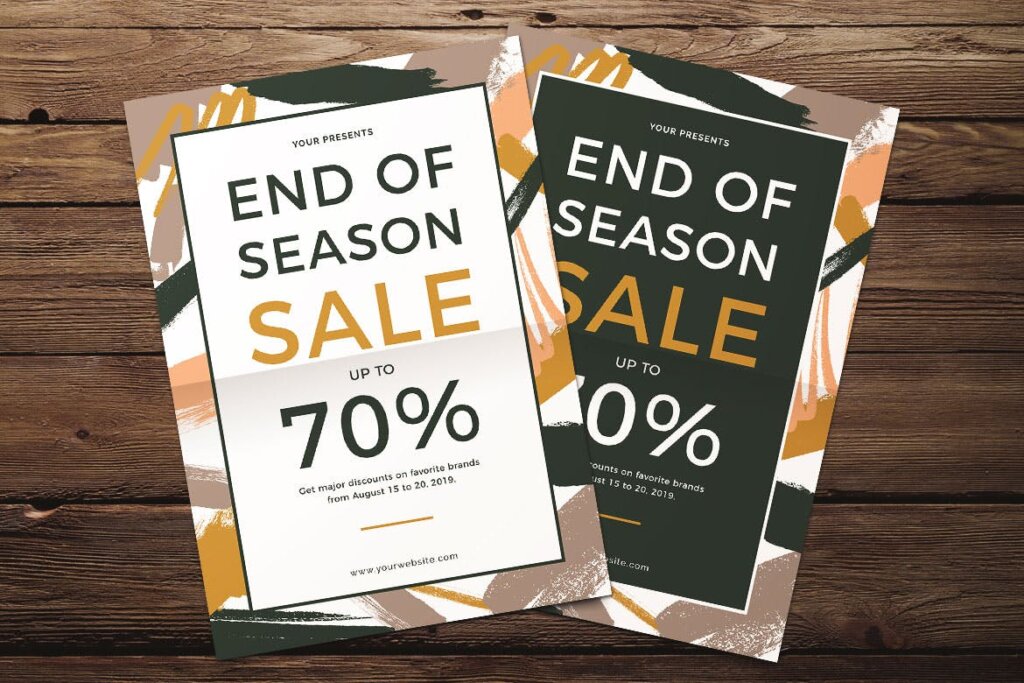 大型季末促销传单海报模板End of Season Sale Flyer插图2