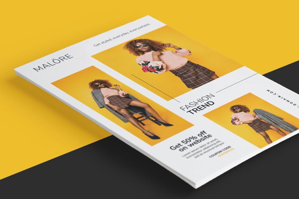 女性时尚服装企业传单海报模板素材下载NU4PRN插图2