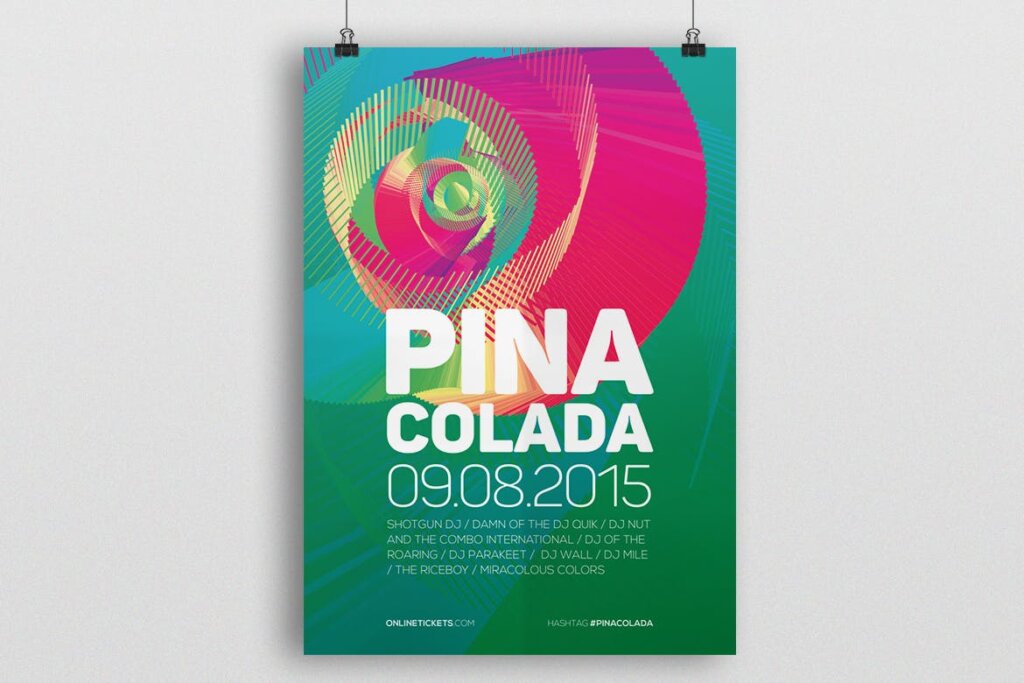 科技探讨研发大会发布会海报传单模板素材下载Pina Colada Flyer Poster插图2
