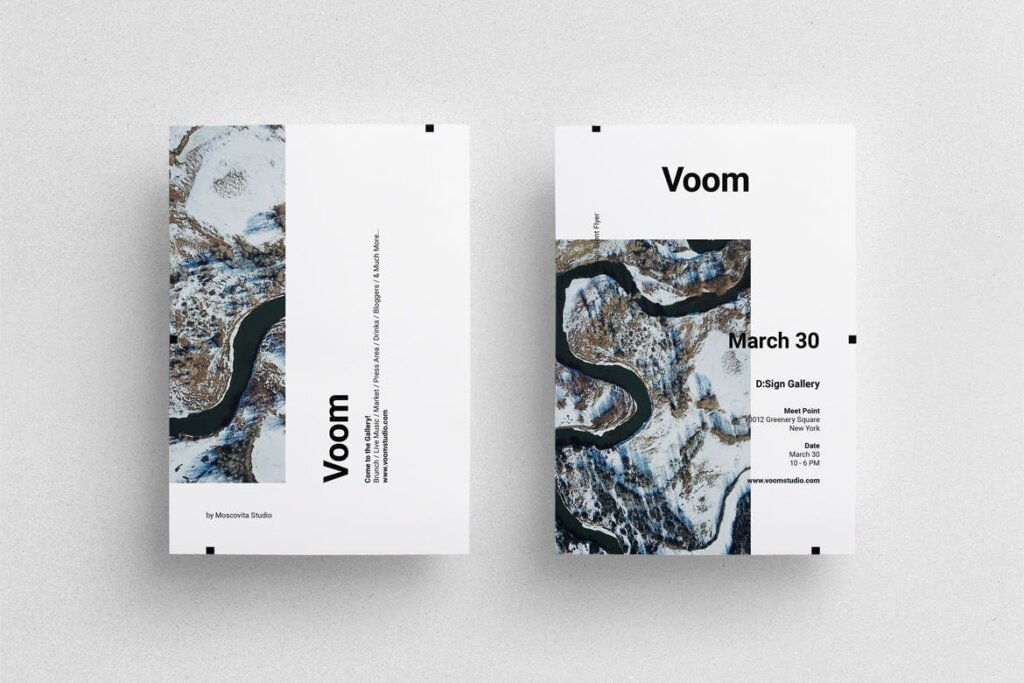 建筑摄影行业传单模版素材下载Voom Flyer插图2