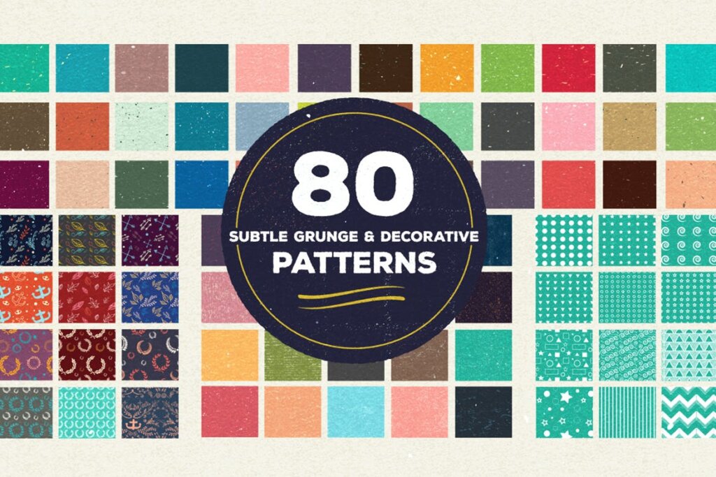 100个品牌包装装饰图案纹理素材模板100 Vector Patterns NHNND7插图3