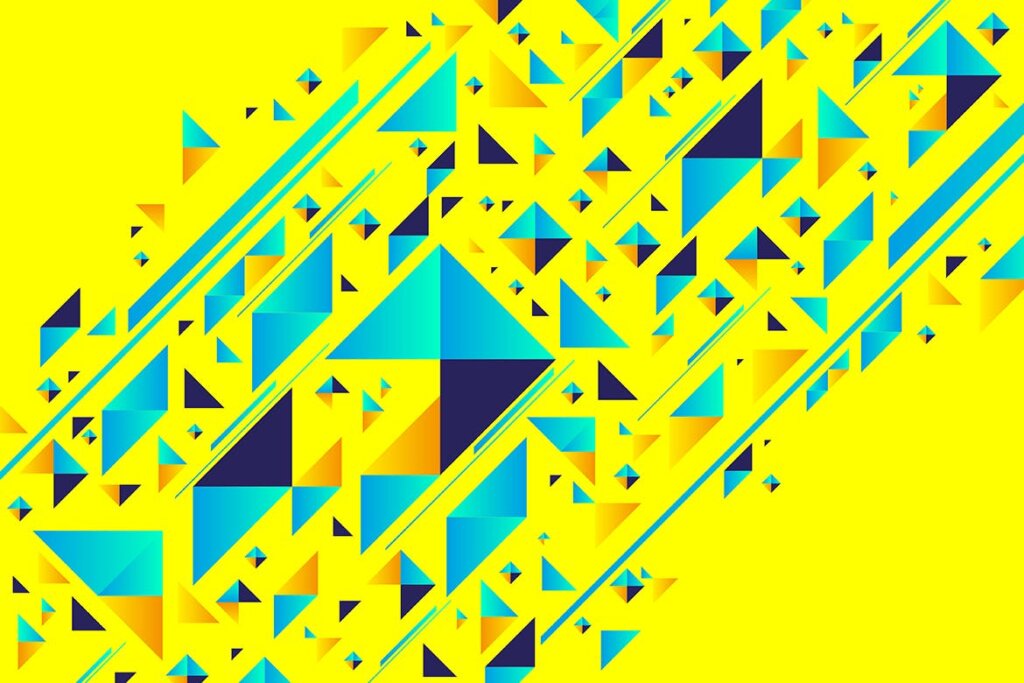 几何色块装饰图案纹理素材/书籍封面色块装饰图案纹理素材Abstract Triangle Shapes Backgrounds插图3