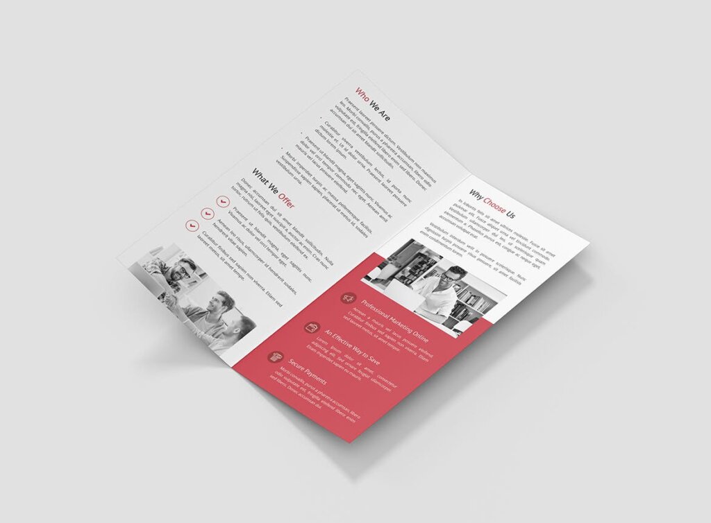 企业金融商务宣传折页模版素材下载Brochure Business Marketing Bi Fold DL插图3