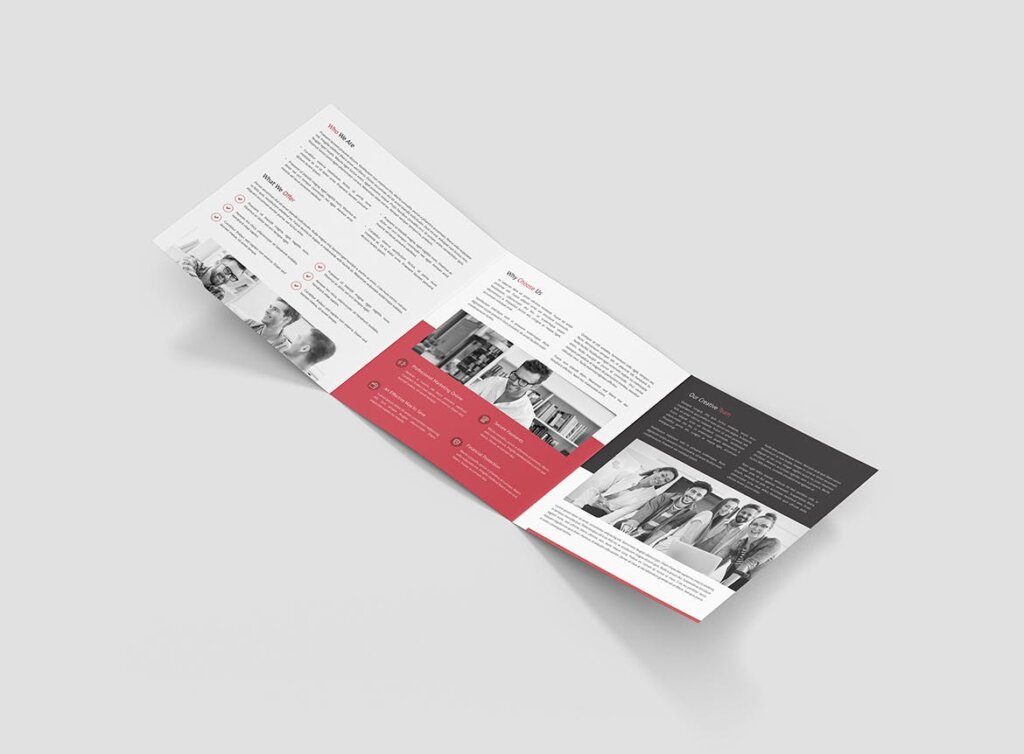 金融行业商务营销活动印刷品活动传单海报模版素材下载rochure Business Marketing Tri Fold Square插图3