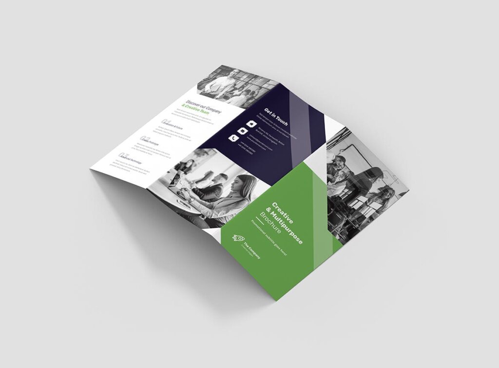 企业营销产品介绍海报传单模板素材下载Brochure Creative Multipurpose Tri Fold插图2