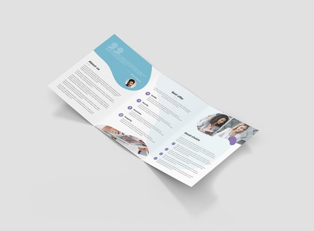 创业机构产品折页宣传模版素材下载Brochure StartUp Agency Tri Fold A5插图3