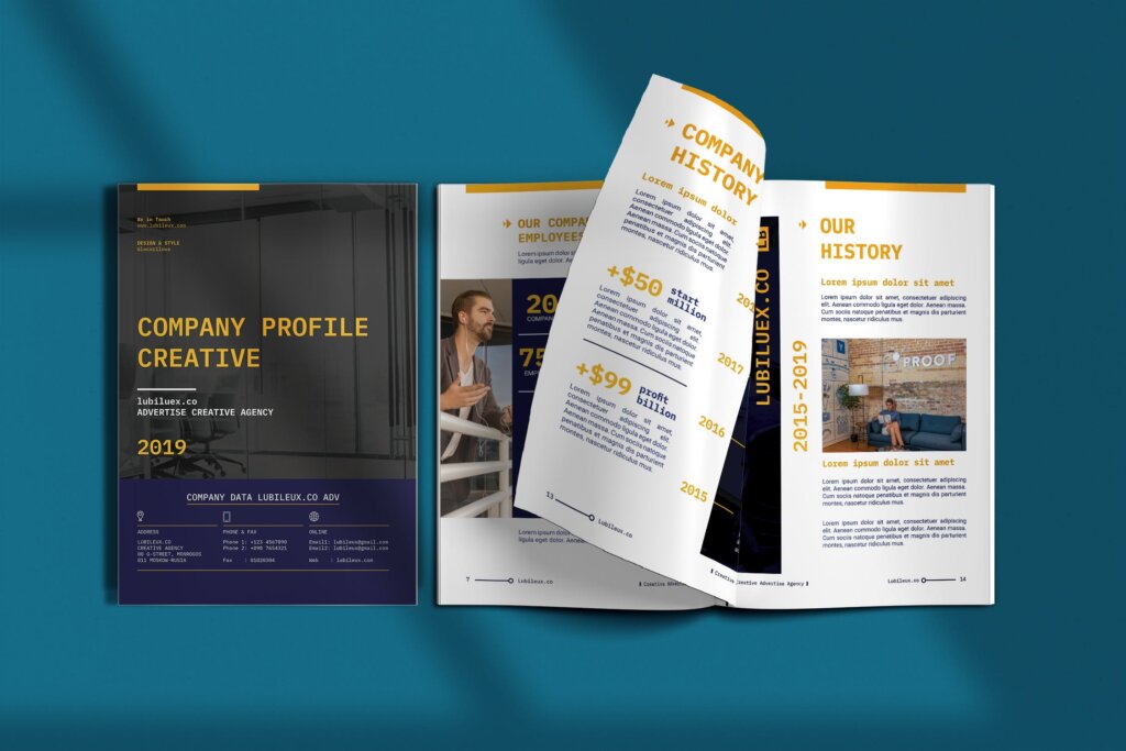 创意代理公司简介/方案宣传册设计模板素材下载Creative Agency Company Profile插图3