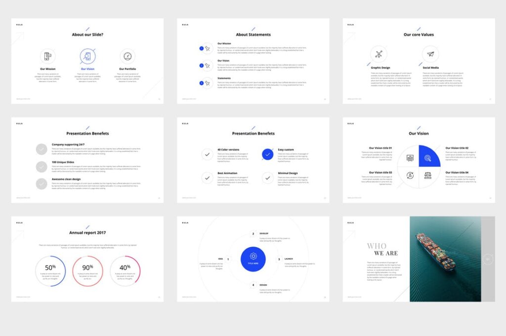 企业产品策划提案幻灯片PPT模版下载KULA Powerpoint Template插图3