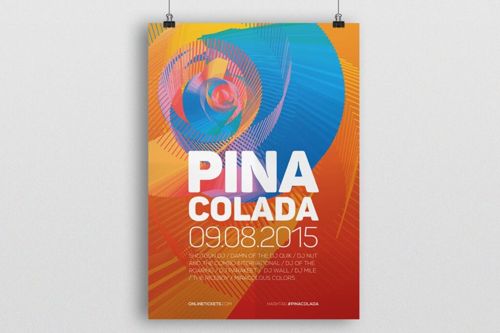 科技探讨研发大会发布会海报传单模板素材下载Pina Colada Flyer Poster插图3