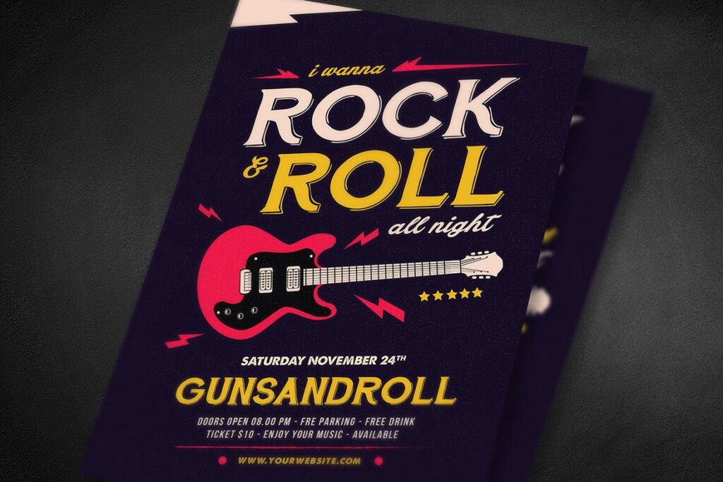 Rock And Roll All Night Flyer插图3