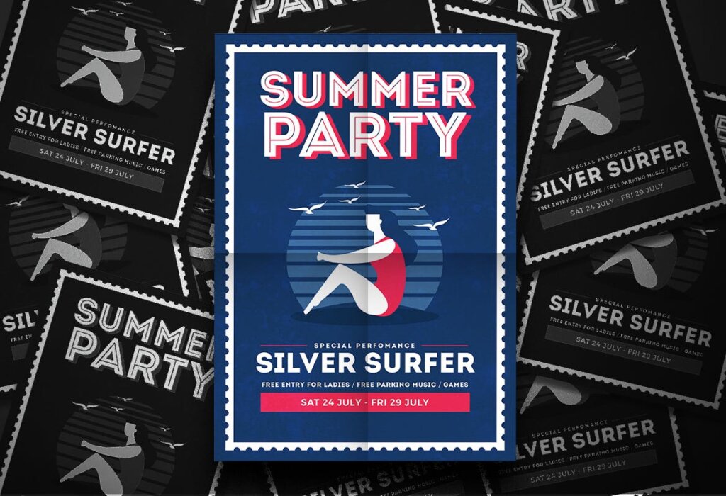夏日派对海报素材模板Summer Vibe Flyer 6HENQQ插图2